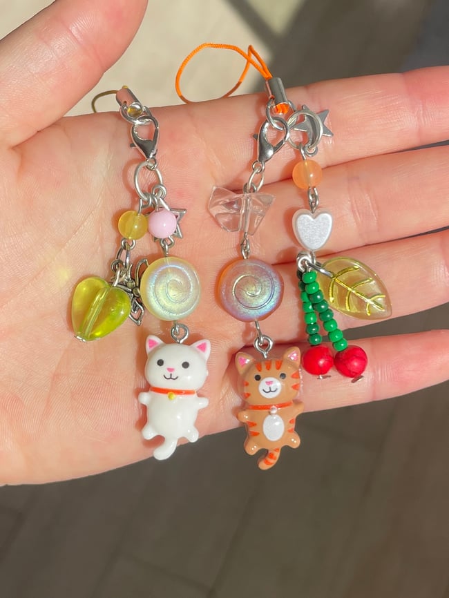 cute cat charms