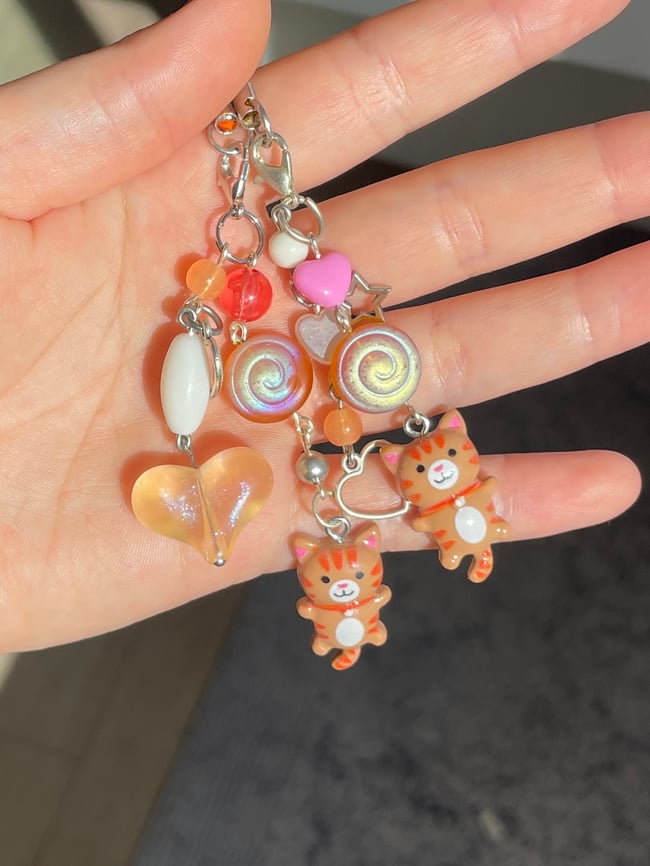 cute cat charms