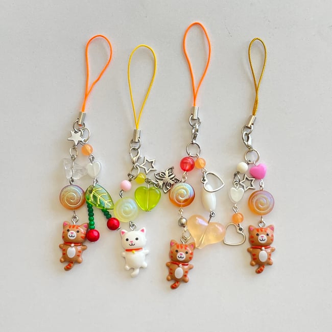 cute cat charms