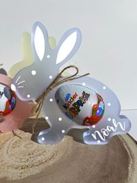 Image 4 of Frosted Acrylic Kinder Bunny Egg Holder 
