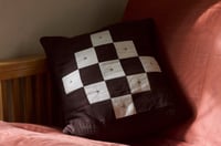 Image 2 of Poppy in Brown cushion cover