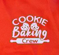 Image 2 of Cookie Baking Crew Youth Red 2 Pocket Apron