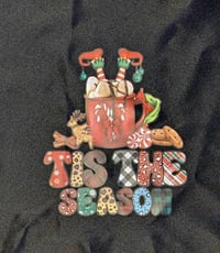 Image 2 of Tis The Season Black 2 Pocket Apron