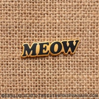 Gold Meow Enamel Pin