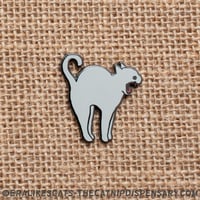 Anxiety Cat - Stretching Cat Enamel Pin