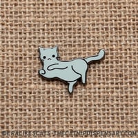 Anxiety Cat - Belly Rub Cat Enamel Pin