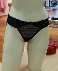 Image 2 of Polka Dot Crotchless Thong