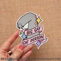 Big Gay Cat Person Sticker