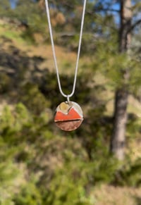 Image 2 of Sonora Sunrise Mountain Range Mixed Metal necklace 