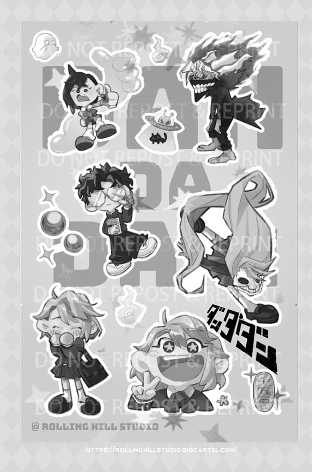 Image of Dandadan S1 Sticker Sheet 