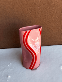 Image 1 of Dancing Vase in pink and red