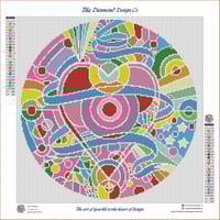 Image 3 of Heart of Ribbons Full Size Diamond Painting by Howie Green