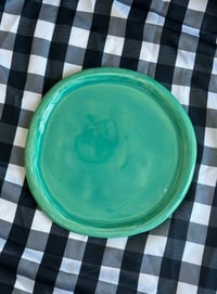 Image 1 of Blob plate in turquoise 
