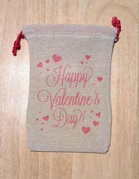 Image 1 of Valentine Fabric Printed Gift Bags