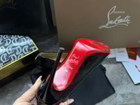 Image 4 of CHRISTIAN LOUBOUTIN   Miss Z 100MM Patent Leather Pumps (Black)
