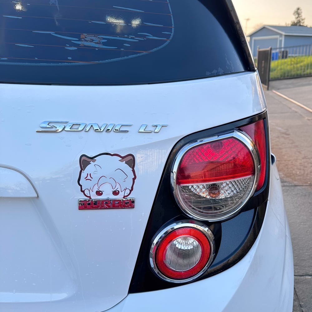 Image of Love and Deepspace Weatherproof Car Decal