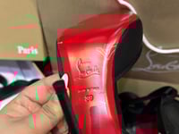 Image 3 of CHRISTIAN LOUBOUTIN Cassia Lace Up 100 Black Tie Ballet Sandal Heel Pump