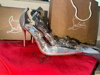 Image 3 of CHRISTIAN LOUBOUTIN Degraqueen Embellished PVC Pumps