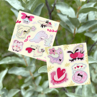 Image 1 of valentines stickersheets