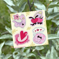Image 3 of valentines stickersheets
