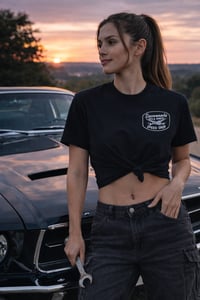 Image 5 of Rev & Wrecks VTG Drag Racing Tee