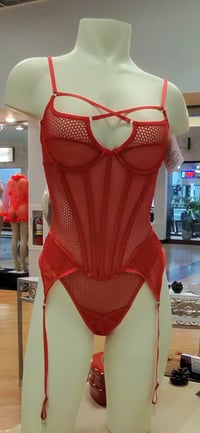 Image 1 of Red Net Teddy 