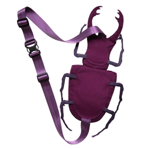 purple beetle bag