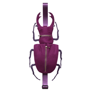 purple beetle bag