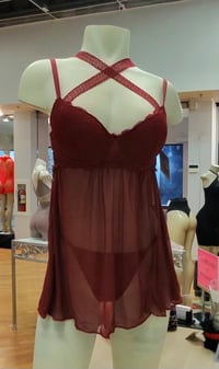Image 1 of Burgundy Babydoll