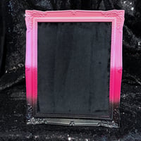 Image 1 of Enamel Pin Frame 8x10 (Light Pink/Pink/Hot Pink/Black Gradient / Black Fabric)