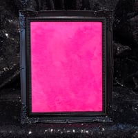 Image 1 of Enamel Pin Frame 8x10 (Black/Hot Pink Fabric)