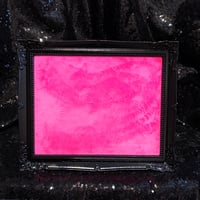 Image 2 of Enamel Pin Frame 8x10 (Black/Hot Pink Fabric)