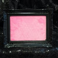 Image 1 of Enamel Pin Frame 5x7 (Black / Light Pink Fabric)