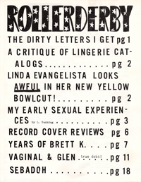 Image 19 of Lisa Crystal Carver "Rollerderby Volume One: Issues 1 - 10" Zine (Tribe Tapes)