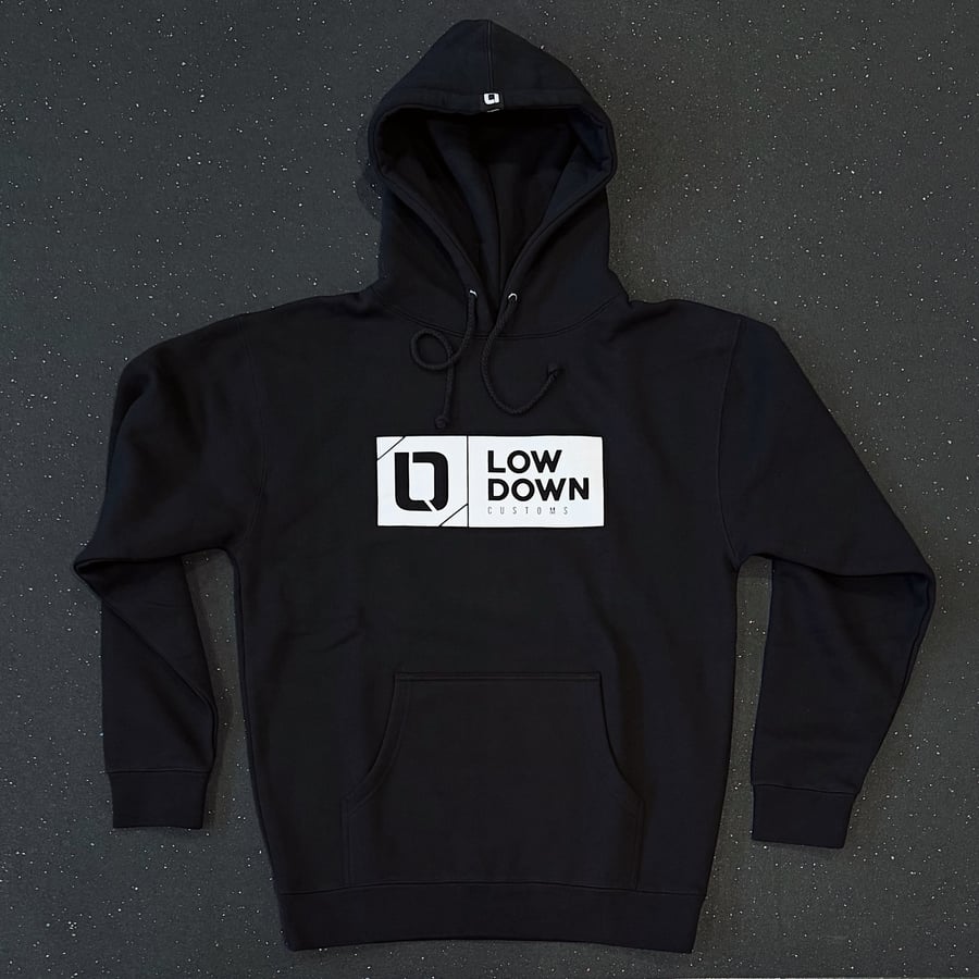 Image of Low Down Customs Hooded Sweatshirt Black