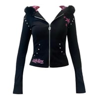 Image 1 of black starkissed hoodie *pink*