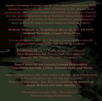 Image 3 of Max Julian Eastman "Inside Christmas Factory" CD (Tribe Tapes)