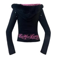 Image 2 of black starkissed hoodie *pink*