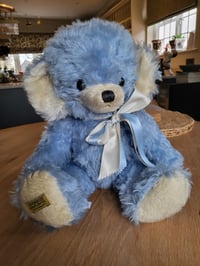Image 1 of Merrythought Cheeky Summer Sky Bear  Blue/Cloud white  Limited Edition