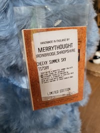 Image 2 of Merrythought Cheeky Summer Sky Bear  Blue/Cloud white  Limited Edition