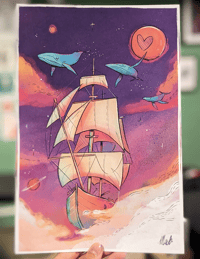 Image 2 of PRINT - Baleine de l'espace