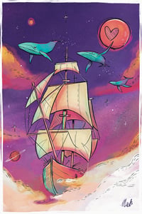 Image 1 of PRINT - Baleine de l'espace
