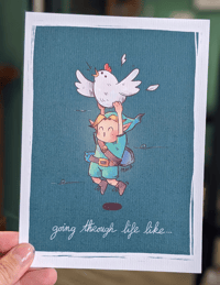 Image 2 of PRINT- Going through life like link