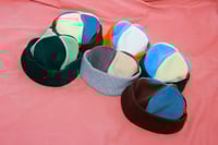 Image 3 of The Polar Fleece Hat in Brown/Denim