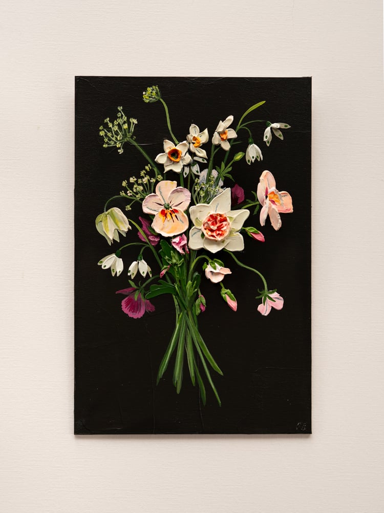 Image of Spring Posy On Black II