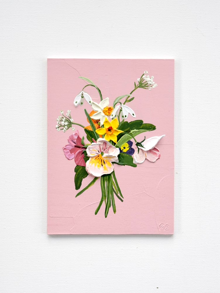 Image of Spring Posy On Pink