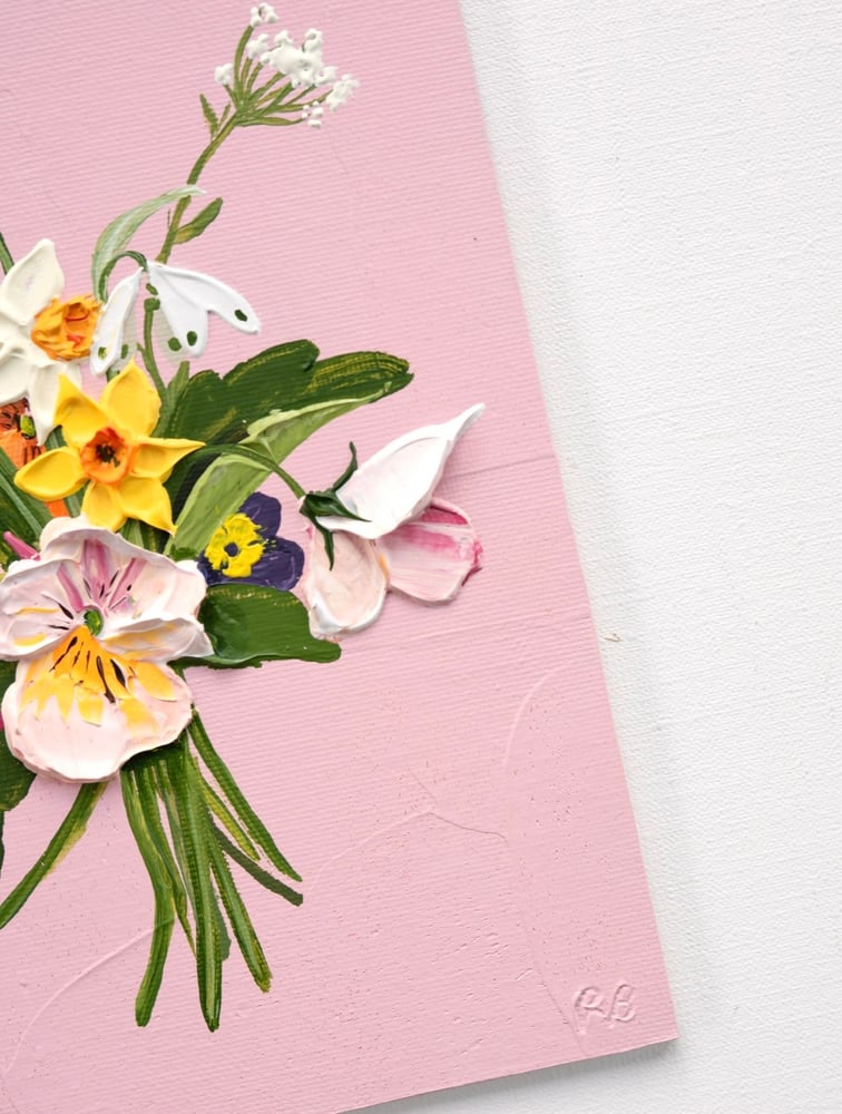 Image of Spring Posy On Pink