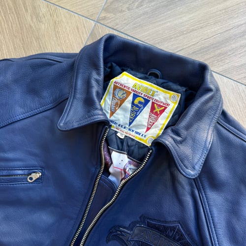 Image of 1990s Avirex Leather jacket, Size Large