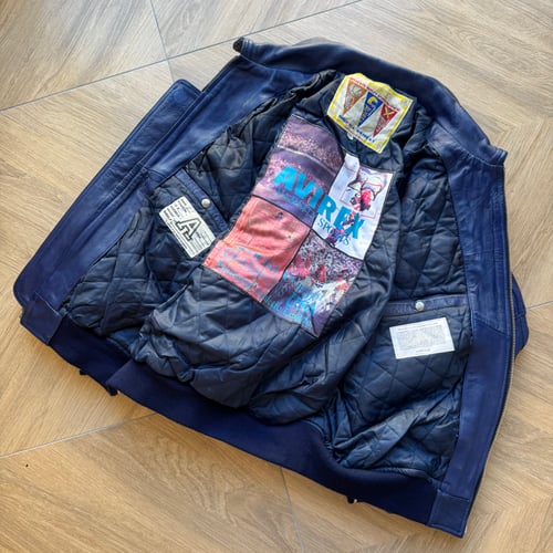 Image of 1990s Avirex Leather jacket, Size Large