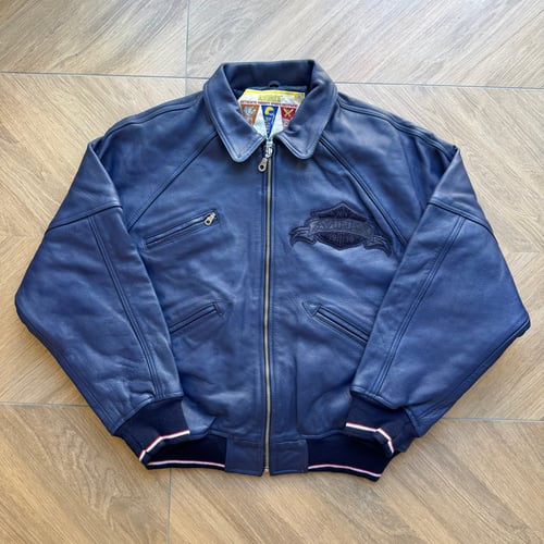 Image of 1990s Avirex Leather jacket, Size Large